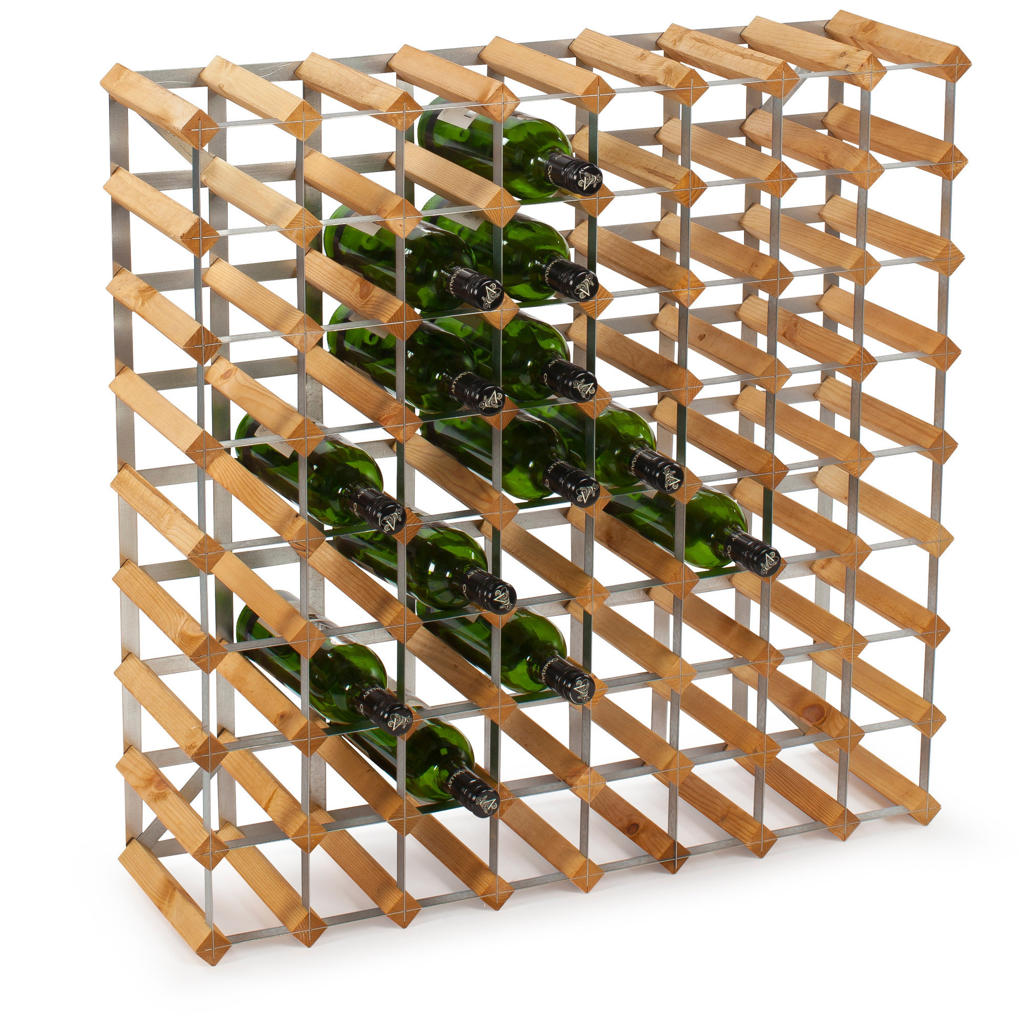 Bästa stora, Traditional Wine Racks Vinställ Påbyggnadsbart